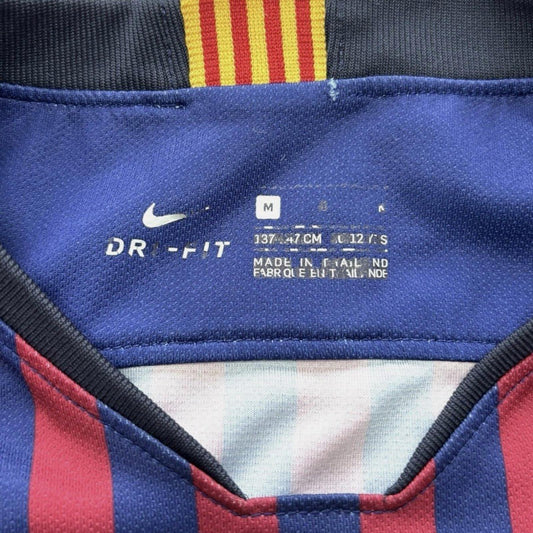 Barcelona Home Shirt - Nike - Kids Medium (137-147cm) - La Liga Patch - 18/19