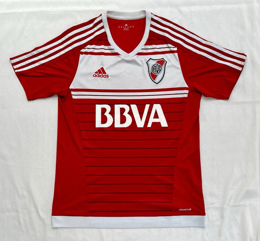 RIVER PLATE 2015-16 Adidas Home Shirt | Size M | BBVA Sponsor | Peeling