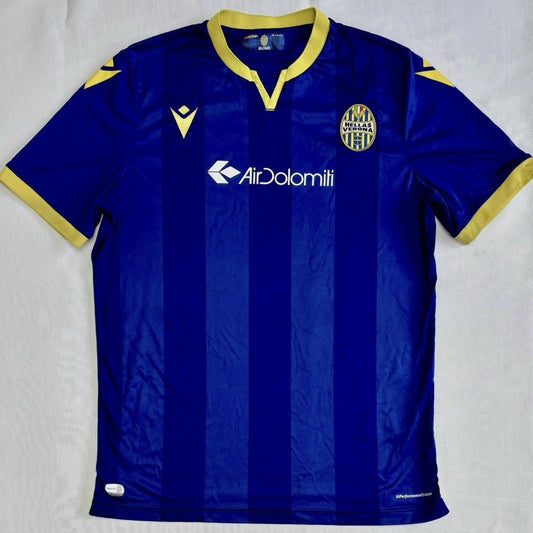 Hellas Verona Home Shirt (M) | Macron | Air Dolomiti Sponsor | 2020/21