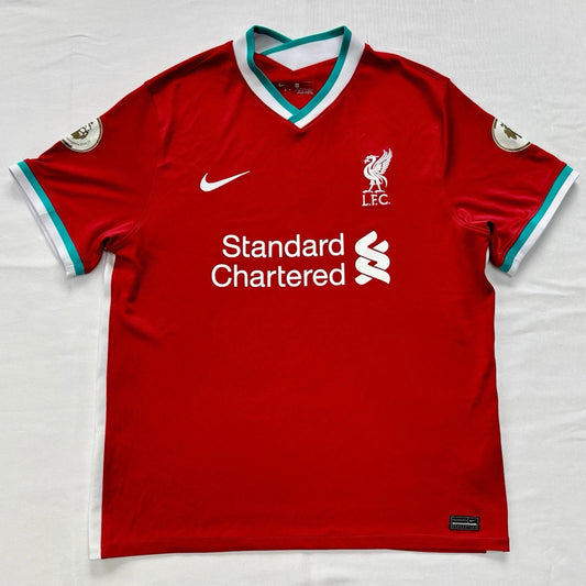 Liverpool 2020/21 Home Shirt Nike Size XL Gold Champions 19/20 Patches
