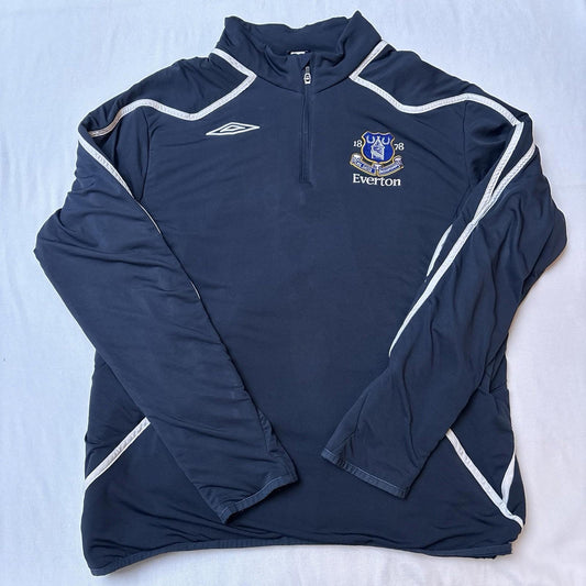 Everton 2007/08 Umbro Drill Top XXL | 1/4 Zip Training Jacket