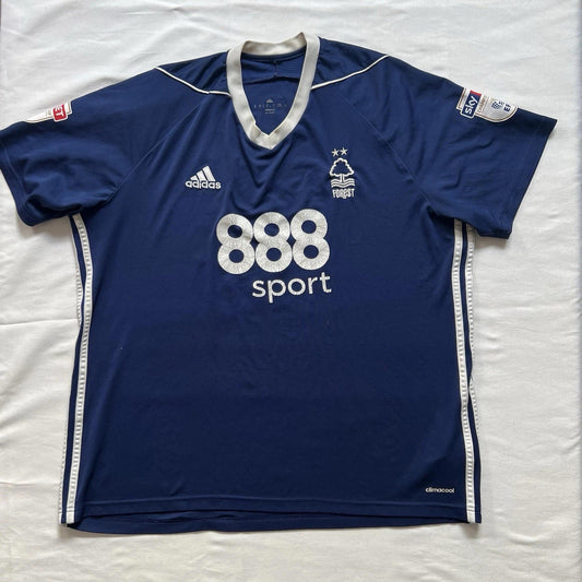 Nottingham Forest 2016/17 Away Shirt Adidas XL McKay #10 EFL Patches