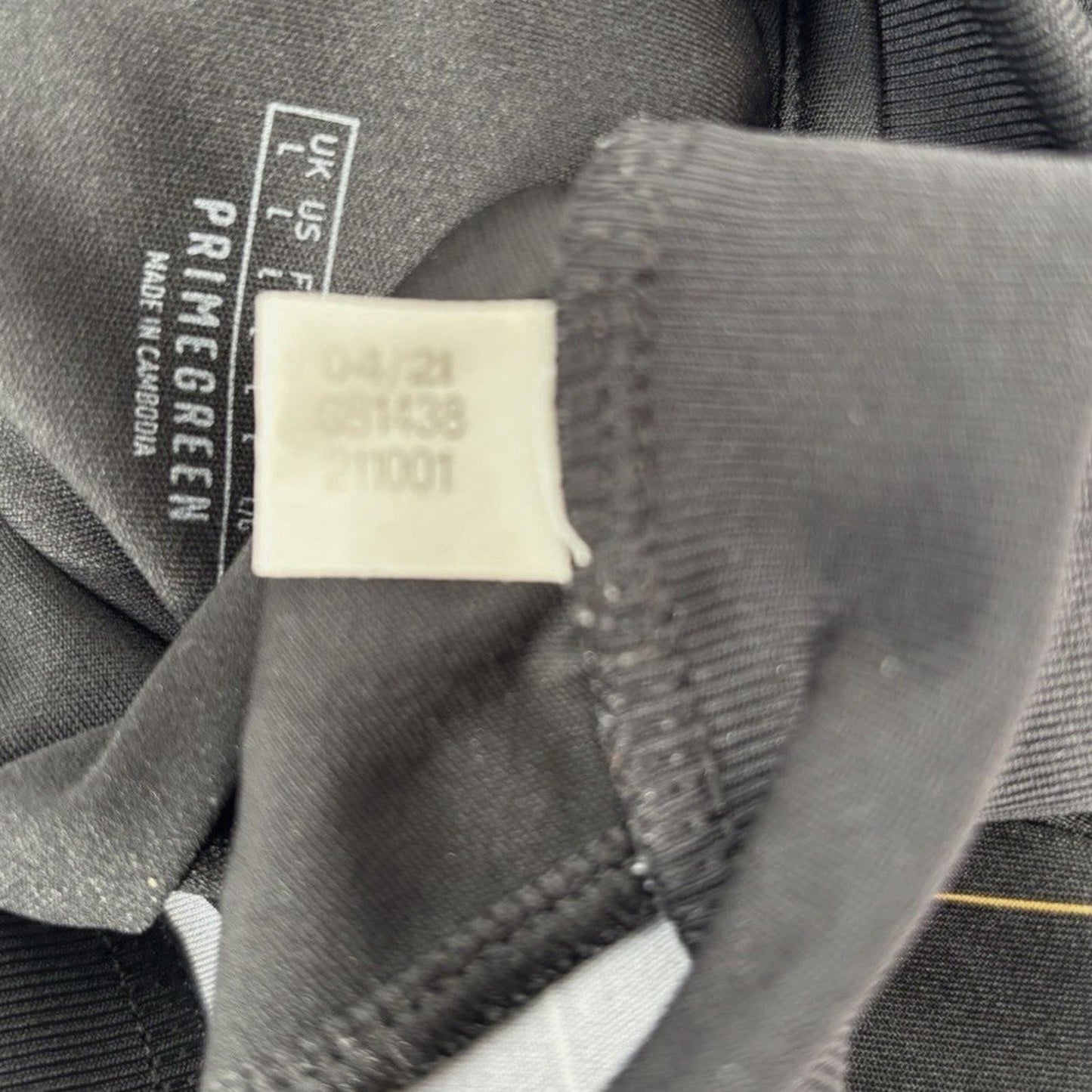 Juventus 2021/22 Third Shirt Large Adidas Black Jeep 4XE Sponsor Primegreen Kit