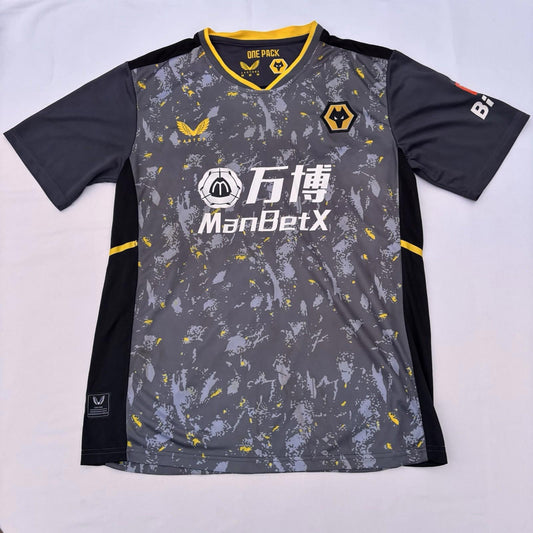 Wolves 2021/22 Away Shirt Castore Medium | ManBetX Sponsor | 8/10