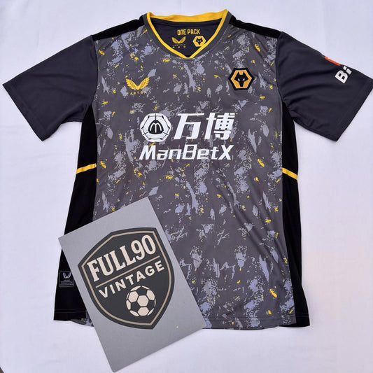 Wolves 2021/22 Away Shirt Castore Medium | ManBetX Sponsor | 8/10