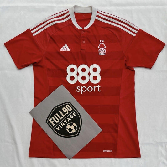 Nottingham Forest 2016-17 Adidas Home Shirt (888Sport) | Size M | Championship
