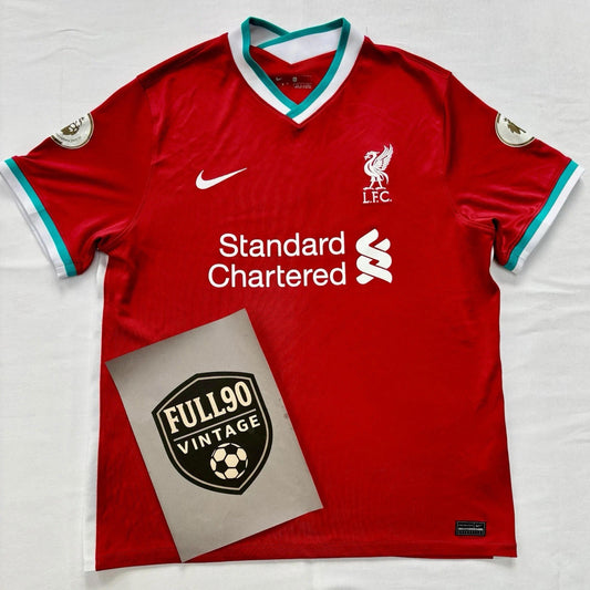Liverpool 2020/21 Home Shirt Nike Size XL Gold Champions 19/20 Patches