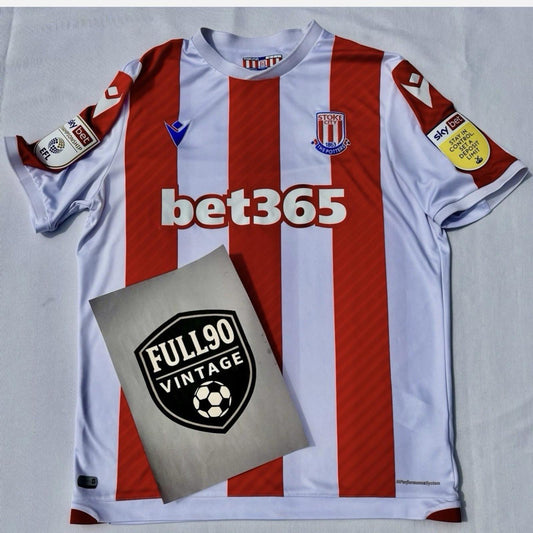 Stoke City Macron Home Shirt | JONES #9 |L | Sky Bet Patches | 2021/22