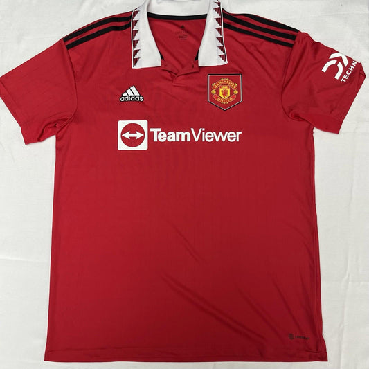 Manchester United 2022/23 Adidas Home Football Shirt Red Jersey | Men’s XL