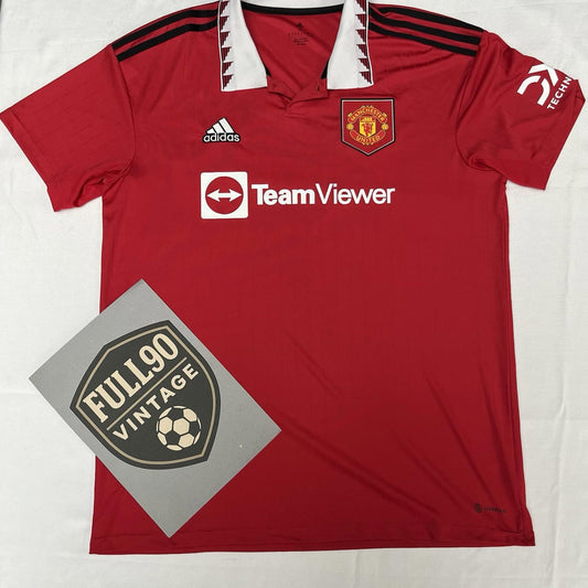 Manchester United 2022/23 Adidas Home Football Shirt Red Jersey | Men’s XL