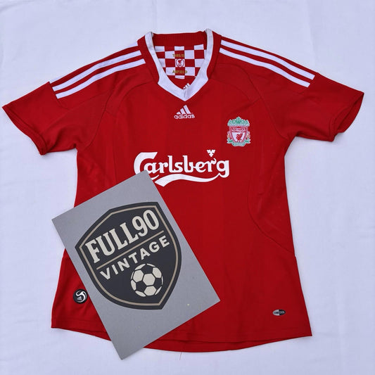 Liverpool 2008–10 Home Shirt Adidas Kids Medium | Carlsberg Sponsor