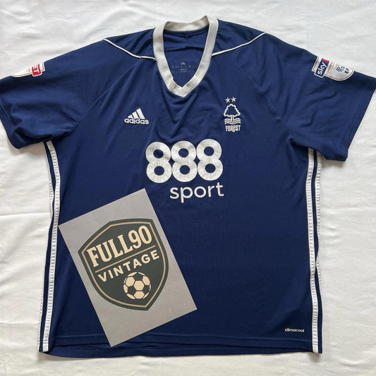 Nottingham Forest 2016/17 Away Shirt Adidas XL McKay #10 EFL Patches