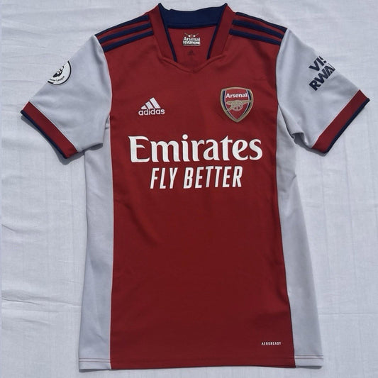 Arsenal Home Shirt | SMITH ROWE #10 | Premier League Patches | Size S | 21/22