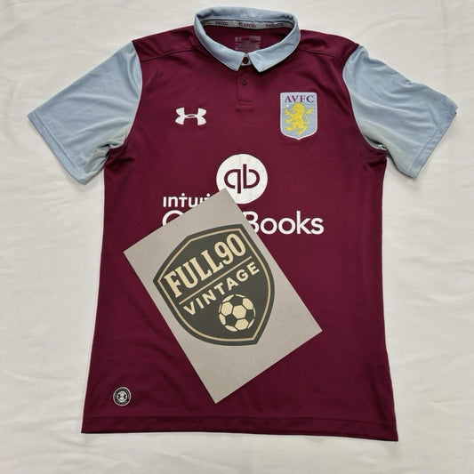 Aston Villa 2016-17 Home Shirt Large | Under Armour | QuickBooks Sponsor | AVFC